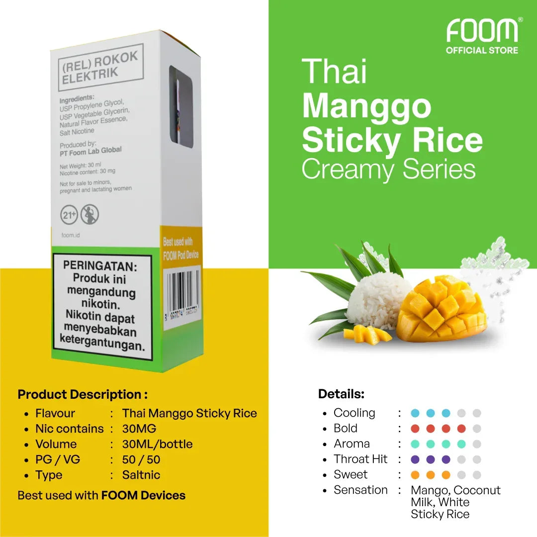 FOOM Liquid Vape Salt Nic Enak dan Pods Vape Terbaik | 8997024695775-strawberry_soursop_-_details