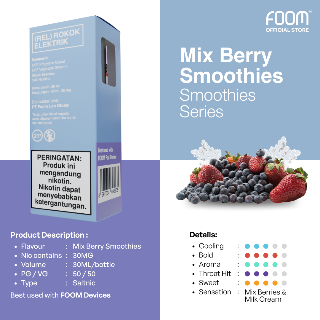 Liquid Flooid by FOOM Mix Berry Smoothies - Smoothies Series