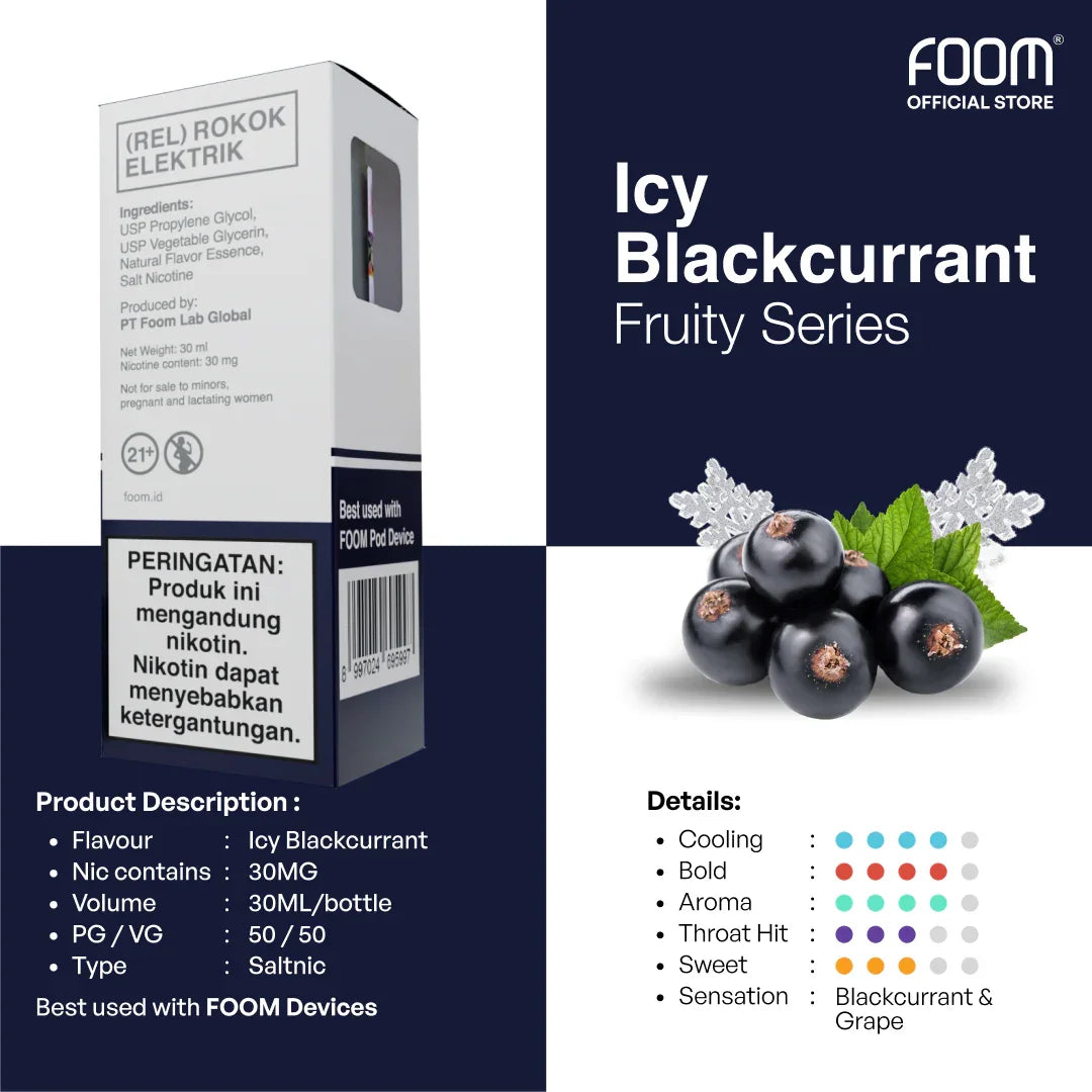 FOOM Icy Blackcurrant - Fruity Series