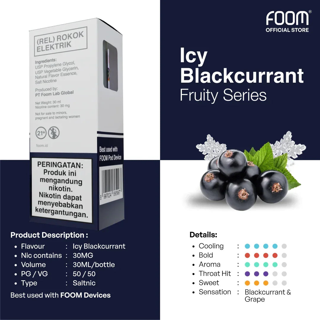 FOOM Liquid Vape Salt Nic Enak dan Pods Vape Terbaik | 8997024695997-icy_blackcurrant_-_details