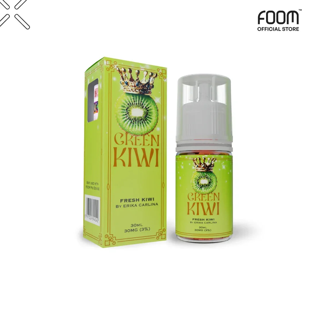 FOOM Liquid Vape Salt Nic Enak dan Pods Vape Terbaik | EC_Green_Kiwi