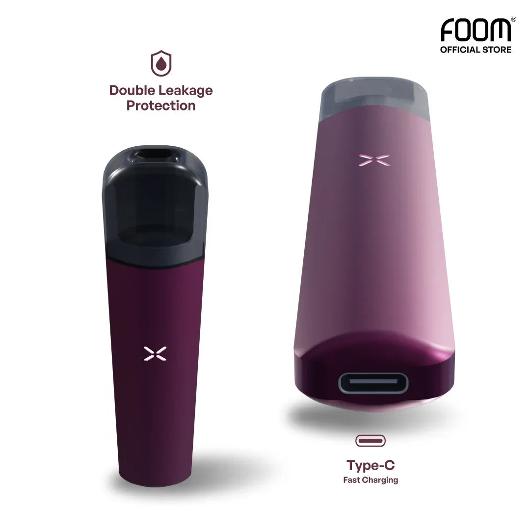 FOOM Liquid Vape Salt Nic Enak dan Pods Vape Terbaik | FOOM_Pod_X_Magenta_-_Details_A