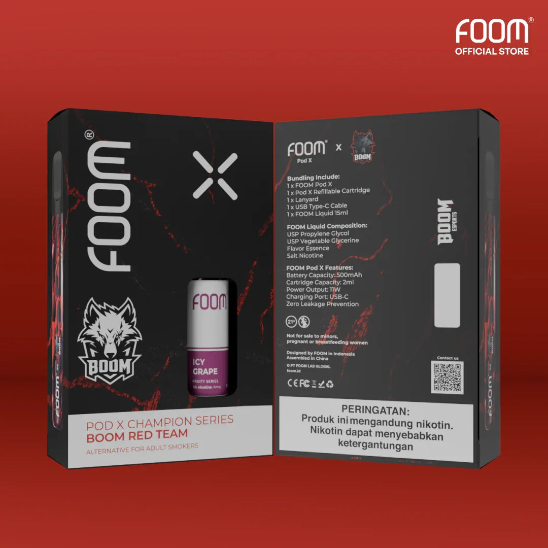 Pod X Champion Series BOOM Red Team