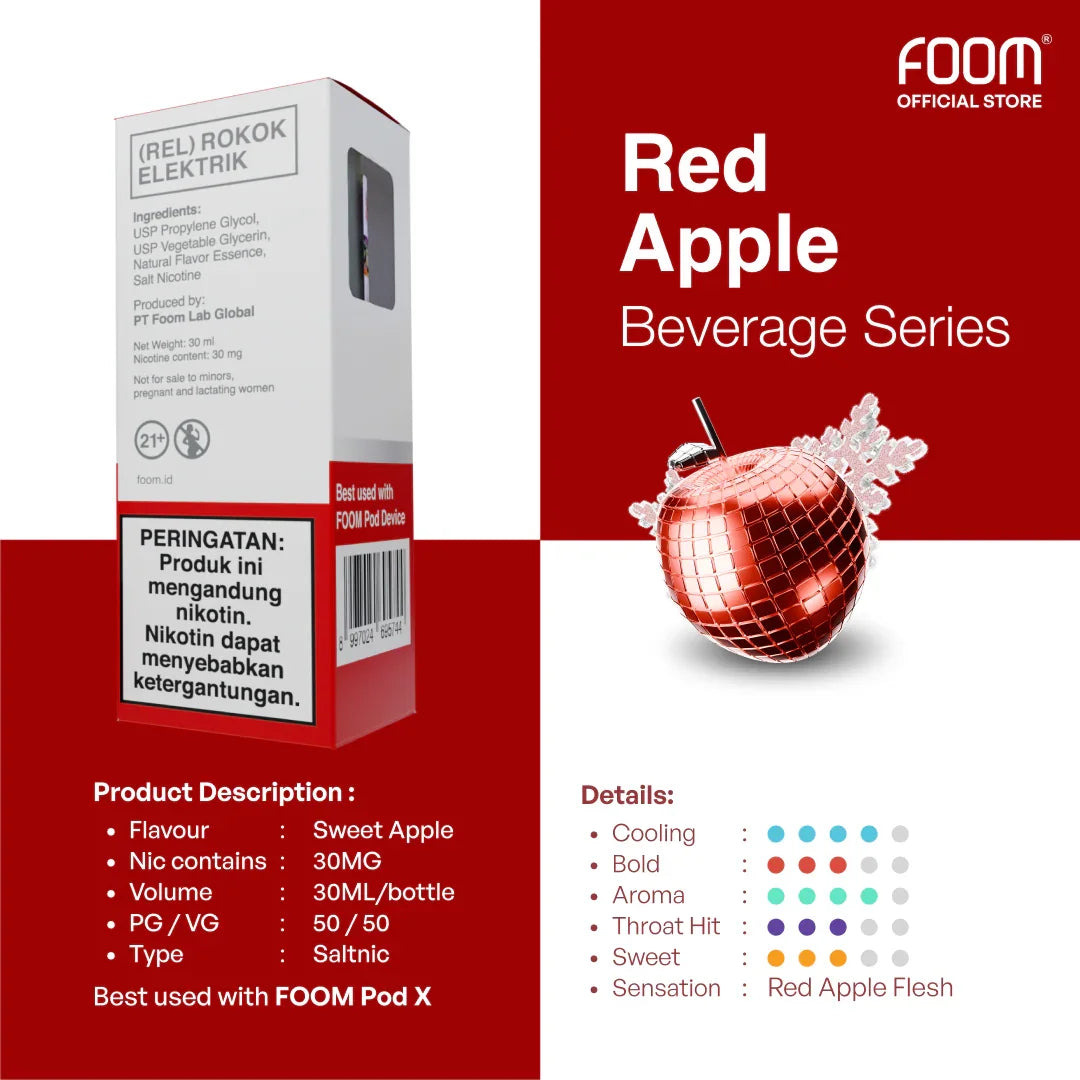 Liquid FOOM - Red Apple 30ml