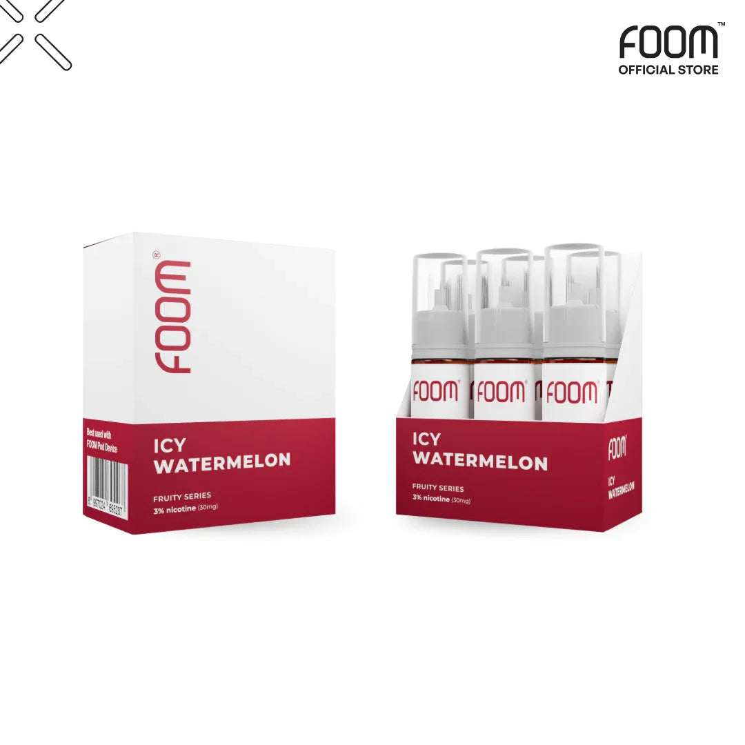 LIQUID FOOM ICY WATERMELON - 15ML SERIES | Liquid Vape Salt Nic Enak dan Pods Vape Terbaik - FOOM