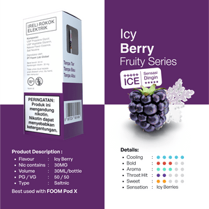 Paket Bulanan FOOM Cartridge + Liquid Fruity V2 Series - FOOM Lab Global