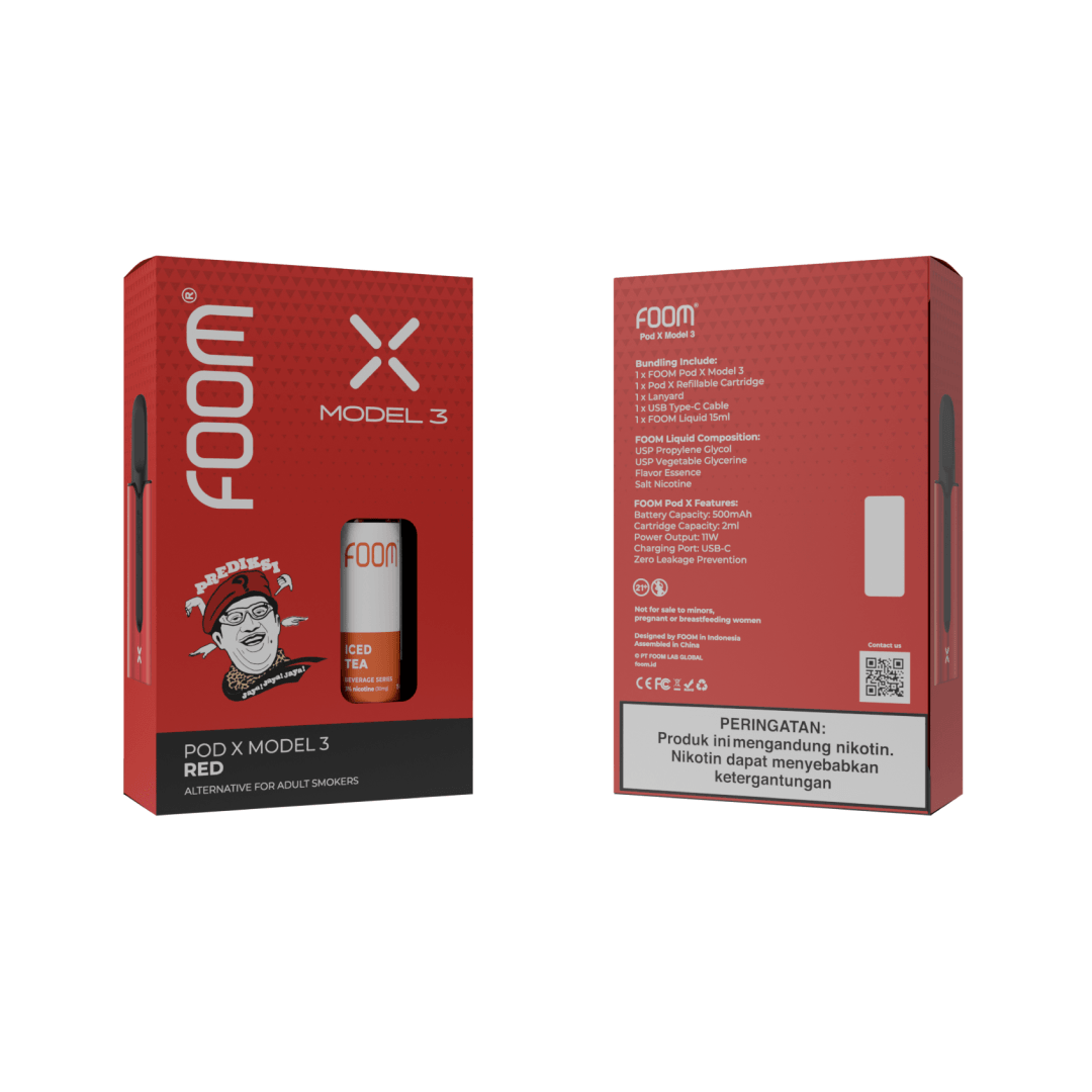 Pod X Model 3 The Prediksi Bundling Liquid | Liquid Vape Salt Nic Enak dan Pods Vape Terbaik - FOOM