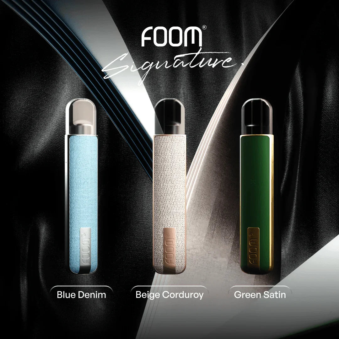 Pod X Signature - BEIGE CORDUROY | Liquid Vape Salt Nic Enak dan Pods Vape Terbaik - FOOM