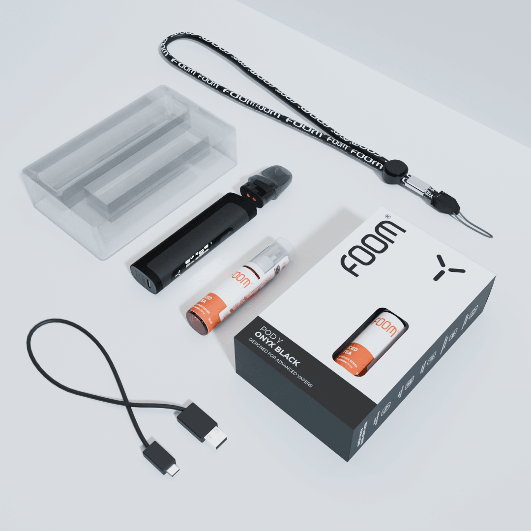 Pod Y Bundling Liquid 15 mL - Onyx Black | Liquid Vape Salt Nic Enak dan Pods Vape Terbaik - FOOM