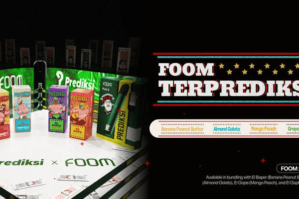 FOOM x The Prediksi Hadir dengan Pod X Hijau dan Liquid Rasa Baru