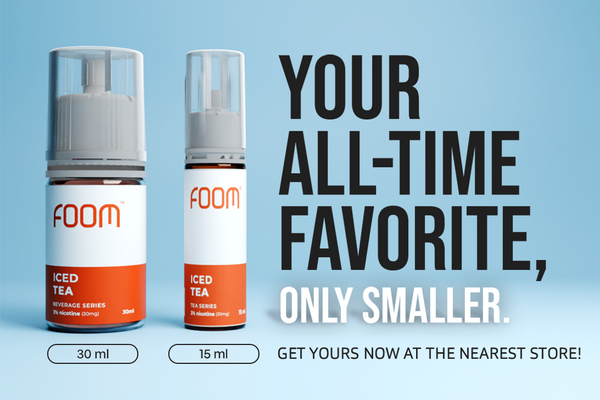 Liquid 15ml Terbaru FOOM: Praktis Mudah Dibawa Kemana-mana