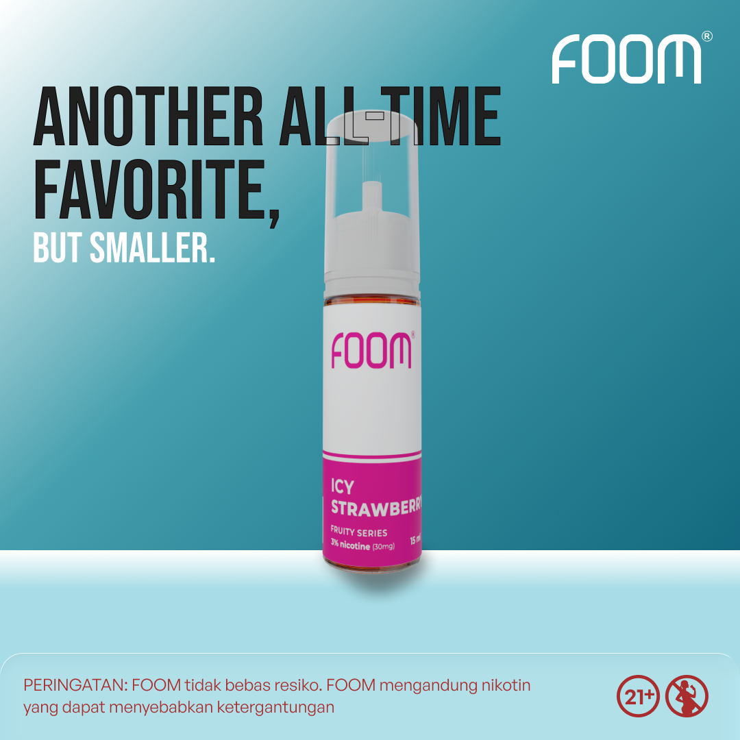 [NEW] FOOM Icy Strawberry - 15 ml Series