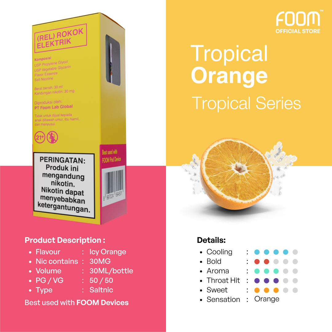 [NEW] Tropical Orange - Liquid Flooid By FOOM