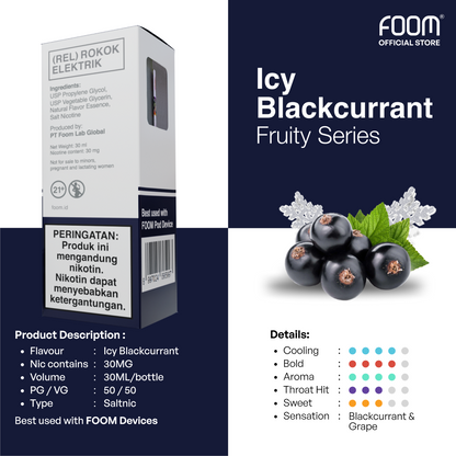 [PRE ORDER] FOOM Icy Blackcurrant - Fruity Series