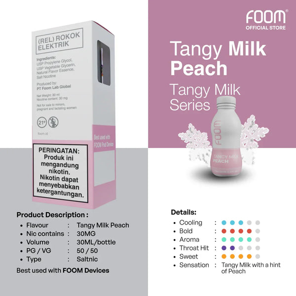 Tangy Milk Peach - Tangy Series | FOOM Lab Global