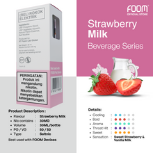 FOOM Liquid Vape Salt Nic Enak dan Pods Vape Terbaik | 8997024696666-strawberry_milk12