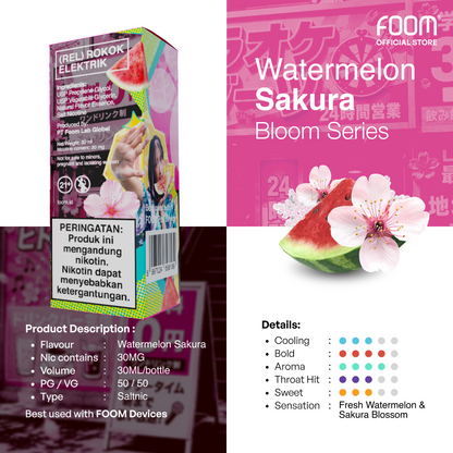 [PRE ORDER] Watermelon Sakura - Liquid FOOM Bloom Series