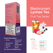 Load gambar ke Gallery Blackcurrant Lychee Tea liquid saltnic dengan sensasi blackcurrant, leci, dan teh, 30MG nikotin, 30ML, ideal untuk penggemar rasa buah dan teh.