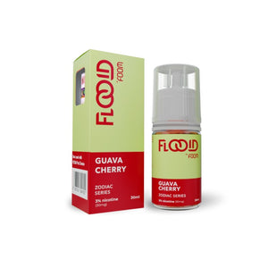 FOOM Guava Cherry Zodiac Series – e-liquid saltnic 30ML dengan rasa jambu dan ceri, perpaduan manis dan segar untuk pengalaman vaping maksimal