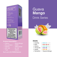 Load gambar ke Gallery Guava Mango liquid saltnic dengan sensasi jambu biji dan mangga, 30MG nikotin, 30ML, ideal untuk penggemar rasa buah tropis.