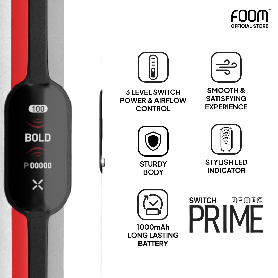FOOM Liquid Vape Salt Nic Enak dan Pod Vape Terbaik | FOOMXSWITCHPRIME-WhiteGT-8_b8880044-d0f5-45c9-89a5-eabbdf2f6bd1
