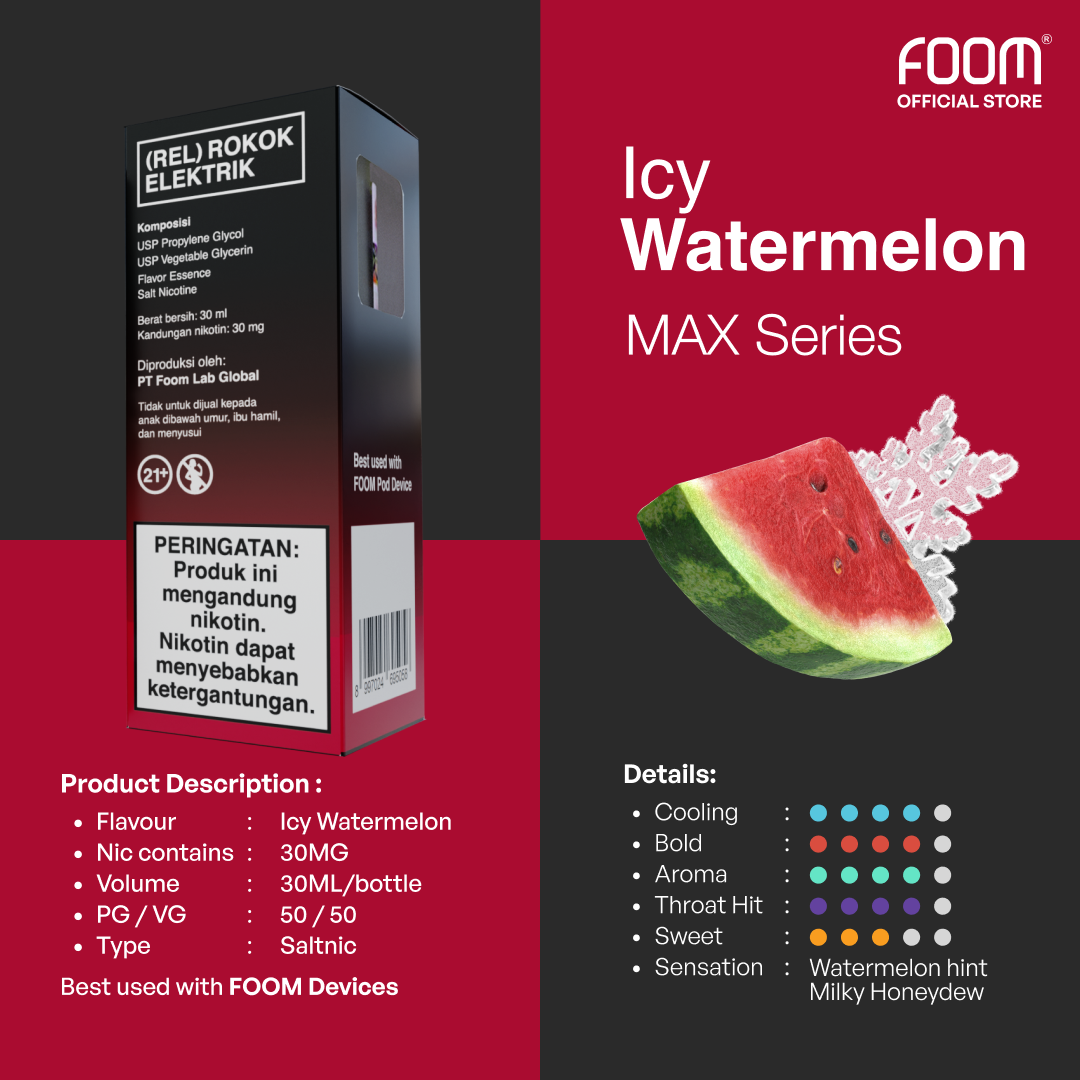 [NEW] Icy Watermelon -  FOOM MAX Series