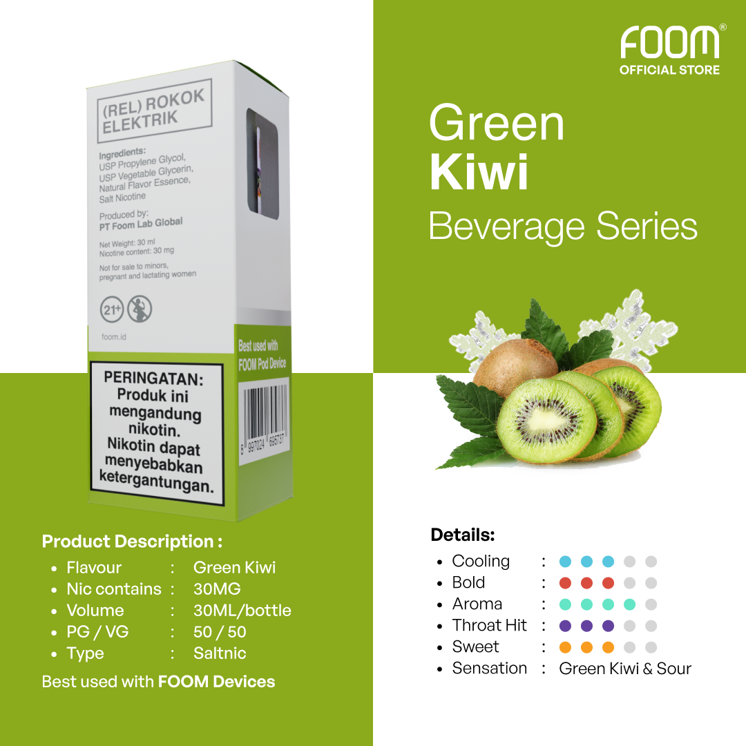 Green Kiwi - Liquid by FOOM