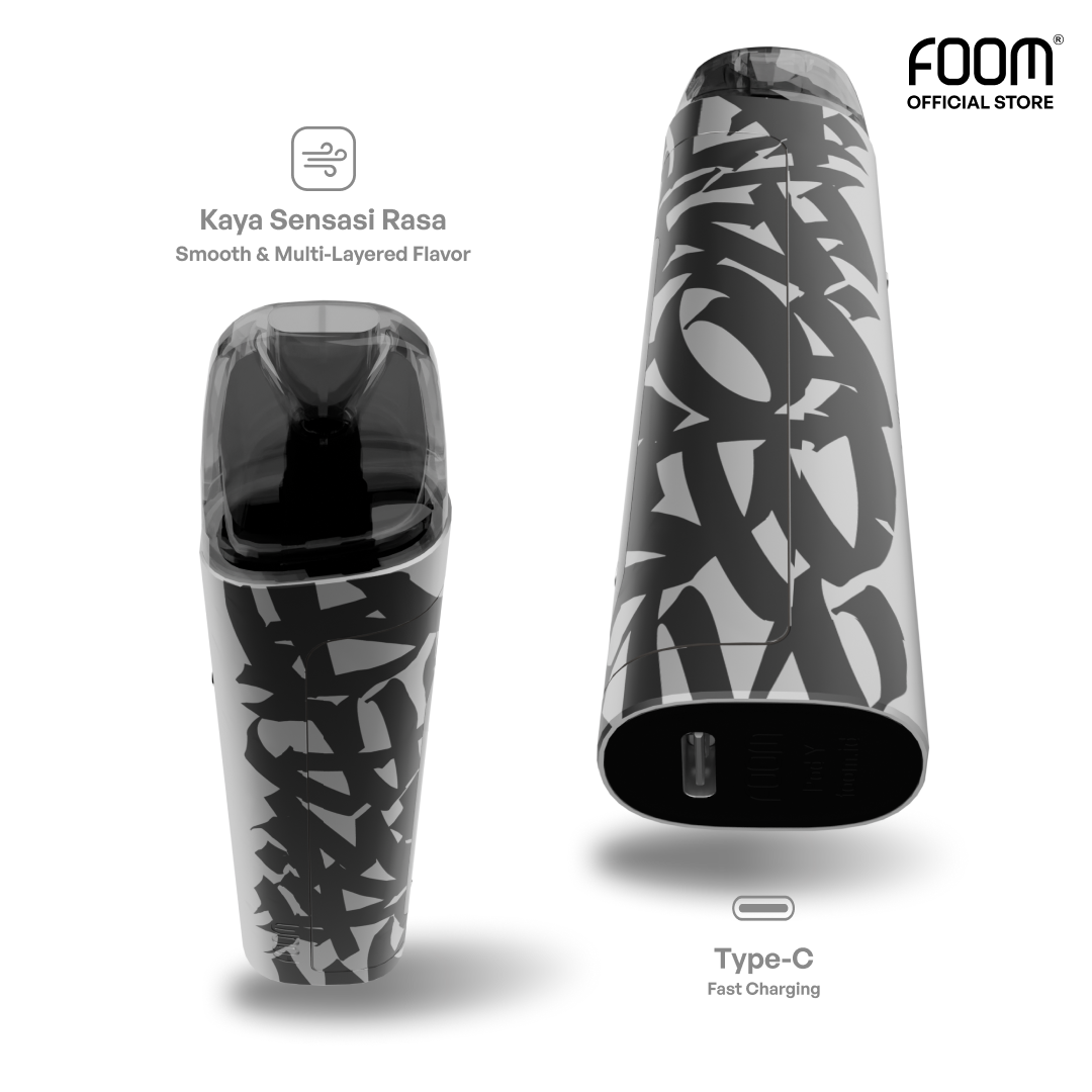 [HOT] Pod Y Chrome Silver FOOM x Never Too Lavish - Bundling Matcha Latte 15 ml (Special Edition)