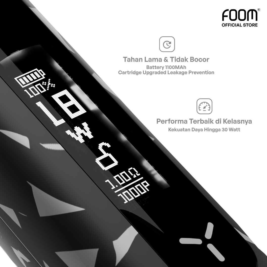 [HOT] Pod Y Chrome Silver FOOM x Never Too Lavish - Bundling Matcha Latte 15 ml (Special Edition)