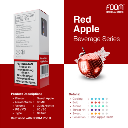 Liquid FOOM - Red Apple 30ml
