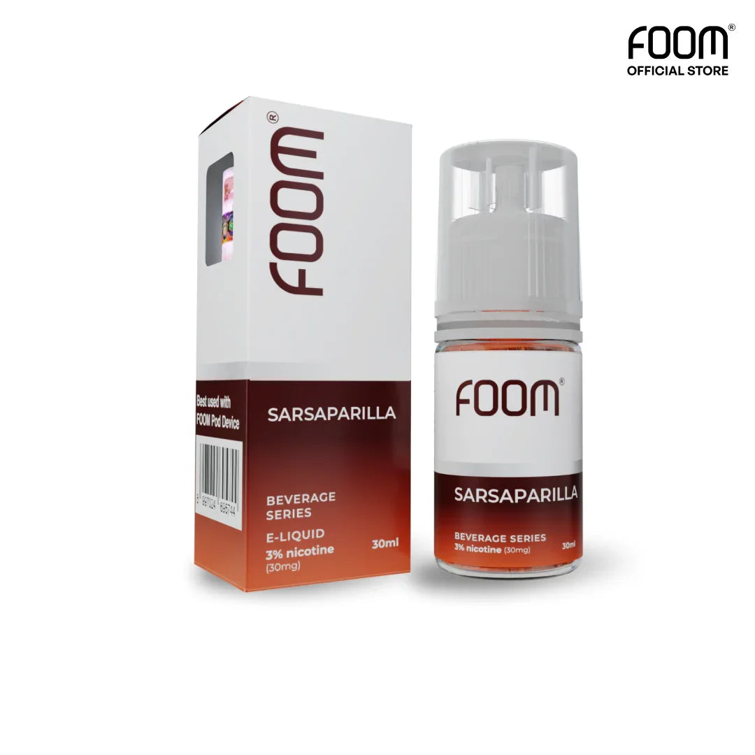 FOOM Liquid Vape Salt Nic Enak dan Pods Vape Terbaik | SARSAPARILLA-FOOMID