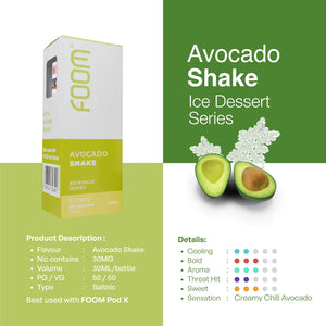 AVOCADO SHAKE - [Beverage Series] | Liquid Vape Terenak dan Pods Vape Terbaik | FOOM