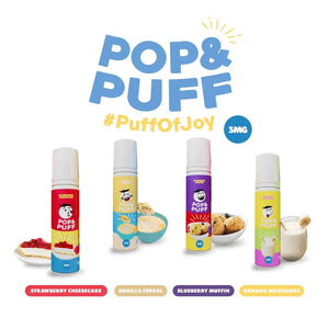 Banana Milkshake - [3 MG] Liquid Freebase POP & PUFF 60 mL | Liquid Vape Terenak dan Pods Vape Terbaik | FOOM