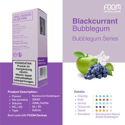 [PRE ORDER] Blackcurrant Bubblegum - Bubblegum Series Flooid