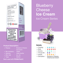 Load gambar ke Gallery BLUEBERRY CHEESE ICE CREAM [Ice Cream Series] - FOOM Lab Global
