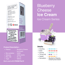 Load gambar ke Gallery BLUEBERRY CHEESE ICE CREAM - [Ice Cream Series] | Liquid Vape Terenak dan Pods Vape Terbaik | FOOM