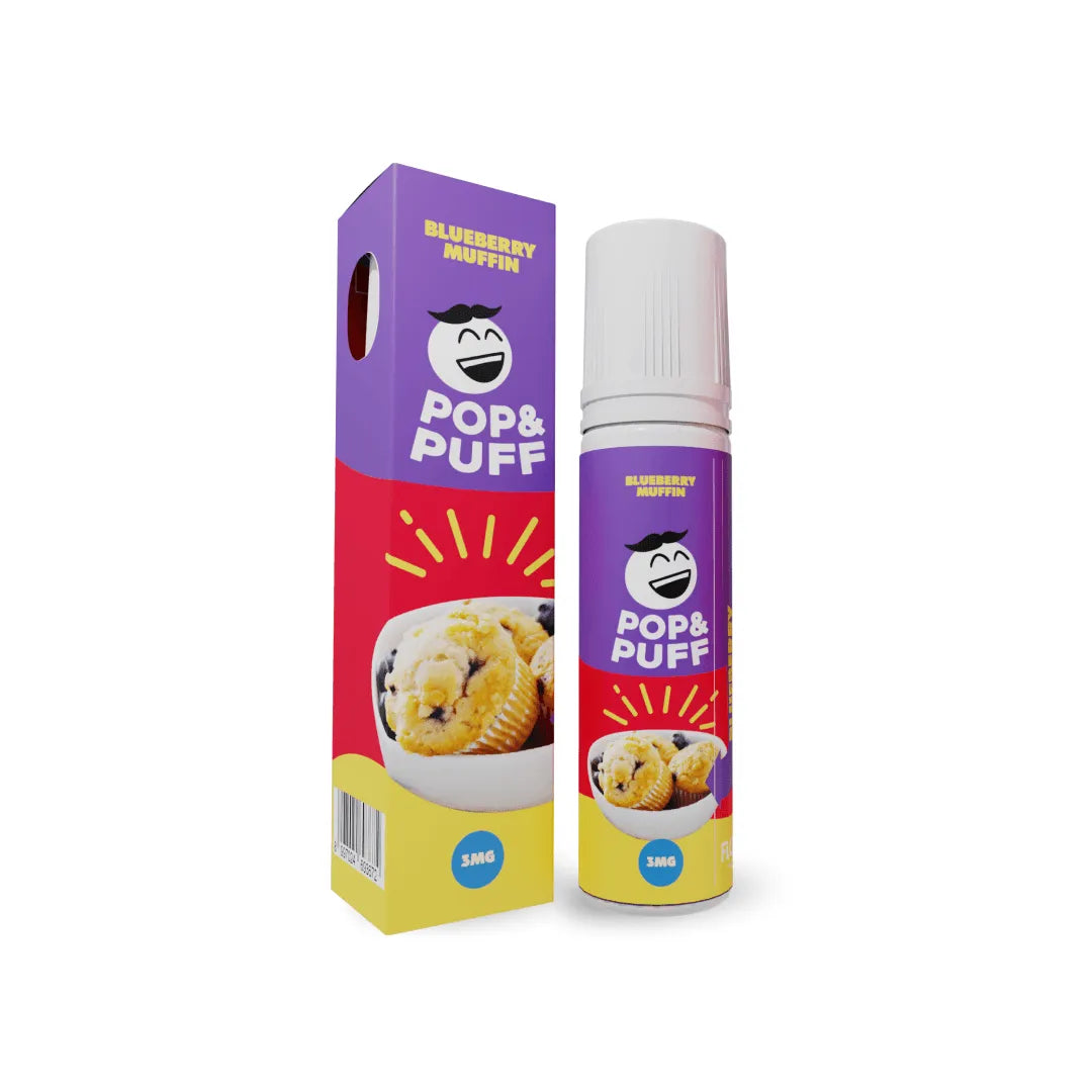 Blueberry Muffin - [3 MG] Liquid Freebase POP & PUFF 60 mL | Liquid Vape Salt Nic Enak dan Pods Vape Terbaik - FOOM
