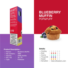 Load gambar ke Gallery Blueberry Muffin - [3 MG] Liquid Freebase POP &amp; PUFF 60 mL | Liquid Vape Terenak dan Pods Vape Terbaik | FOOM