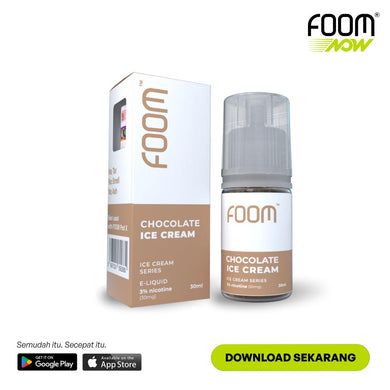 CHOCOLATE ICE CREAM - [Ice Cream Series] | Liquid Vape Terenak dan Pods Vape Terbaik | FOOM