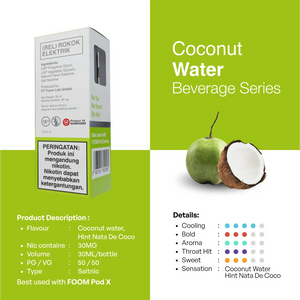 COCONUT WATER - [Beverage Series] | Liquid Vape Terenak dan Pods Vape Terbaik | FOOM