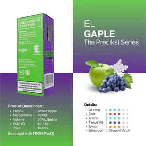 EL GAPLE - FOOM X The Prediksi Liquid | Liquid Vape Terenak dan Pods Vape Terbaik | FOOM