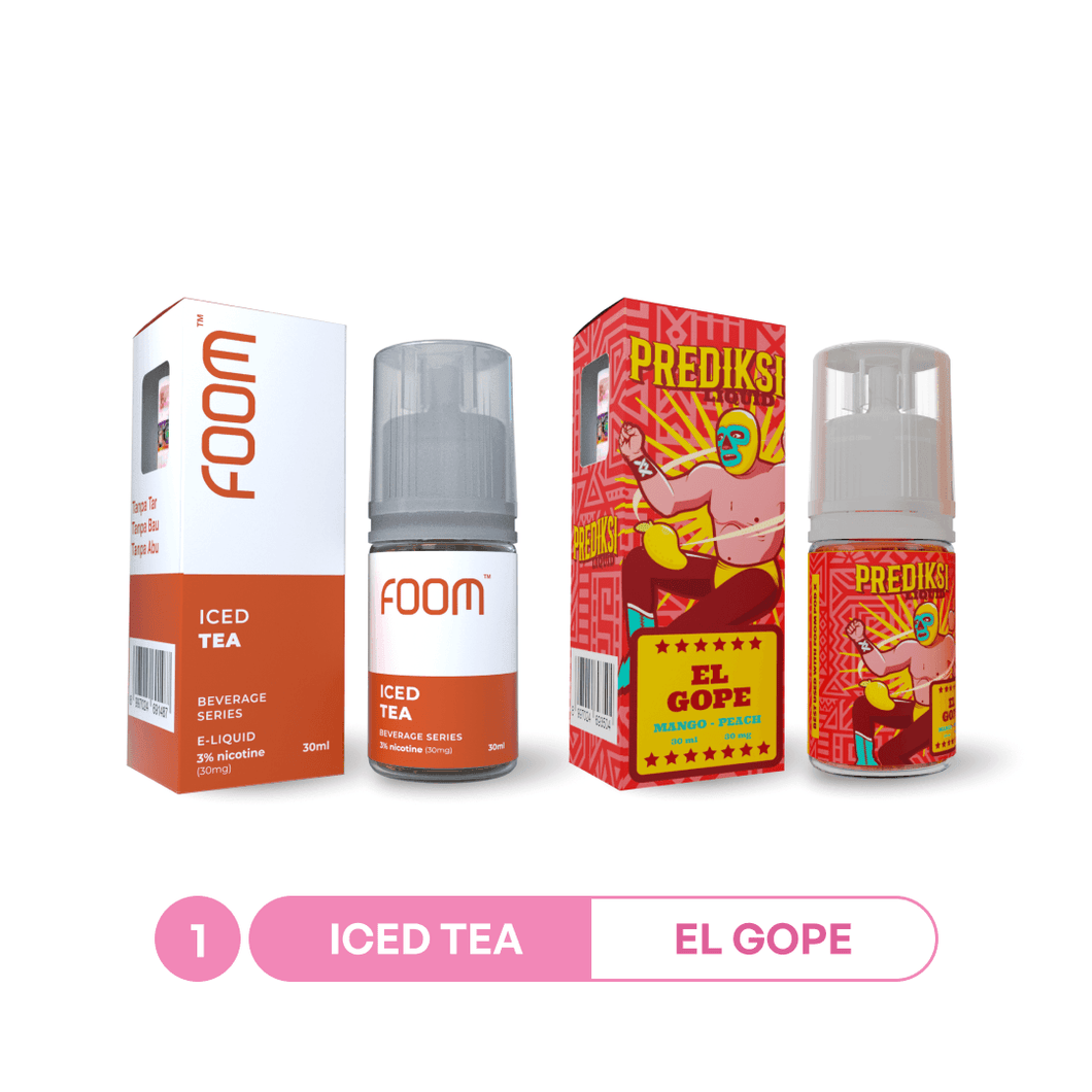 FOOM Couple Gift Liquid Package: Love Drop Duo | Liquid Vape Terenak dan Pods Vape Terbaik | FOOM