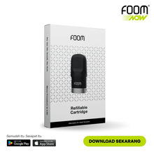 Load gambar ke Gallery FOOM Refillable Cartridge X Pack (isi 3pcs) | Liquid Vape Terenak dan Pods Vape Terbaik | FOOM