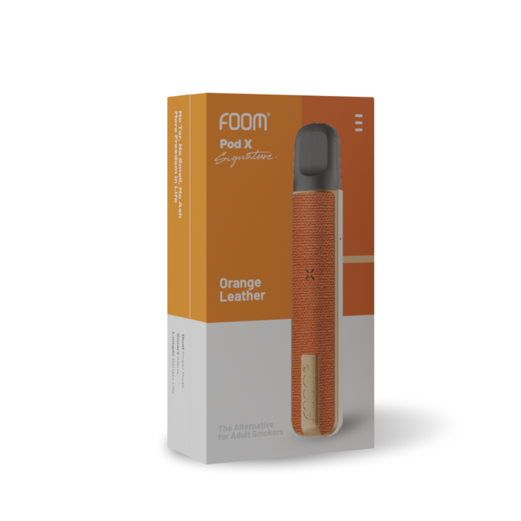 Foom  Pod X Signature Leather Edition - Orange by Erika Carlina