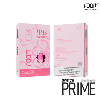 [PRE ORDER] Pod X Switch Prime Pink Sakura X YB - Watermelon Sakura 15 ml