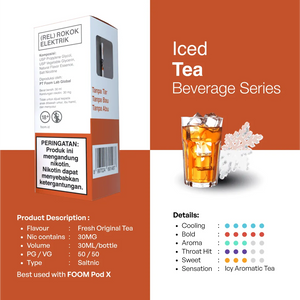 ICED TEA - [Beverage Series] | Liquid Vape Terenak dan Pods Vape Terbaik | FOOM