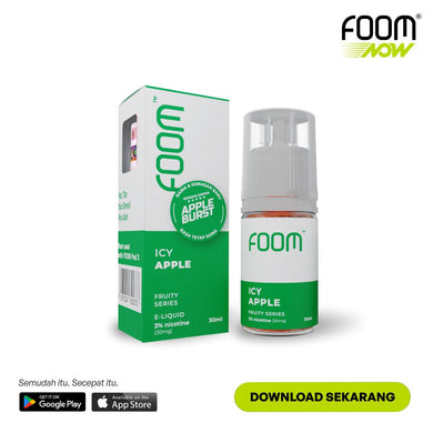 ICY APPLE - [Icy Series] | Liquid Vape Terenak dan Pods Vape Terbaik | FOOM