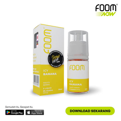 ICY BANANA - [Icy Series] | Liquid Vape Terenak dan Pods Vape Terbaik | FOOM