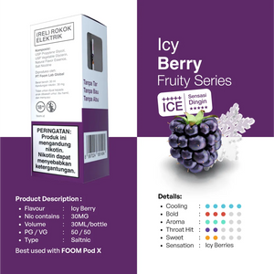 ICY BERRY - [Fruity Series V2] | Liquid Vape Terenak dan Pods Vape Terbaik | FOOM