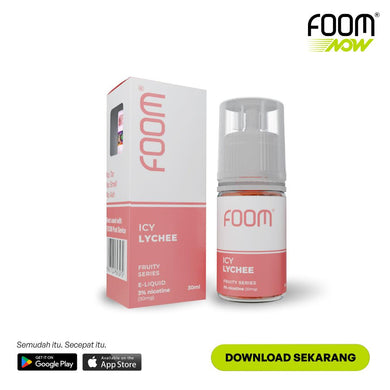 ICY LYCHEE - [Icy Fruity Series] | Liquid Vape Terenak dan Pods Vape Terbaik | FOOM
